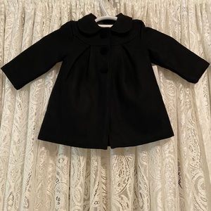Wool Blend Girls Pea Coat